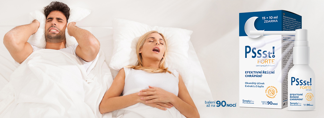 Pssst! ústní sprej proti chrápání